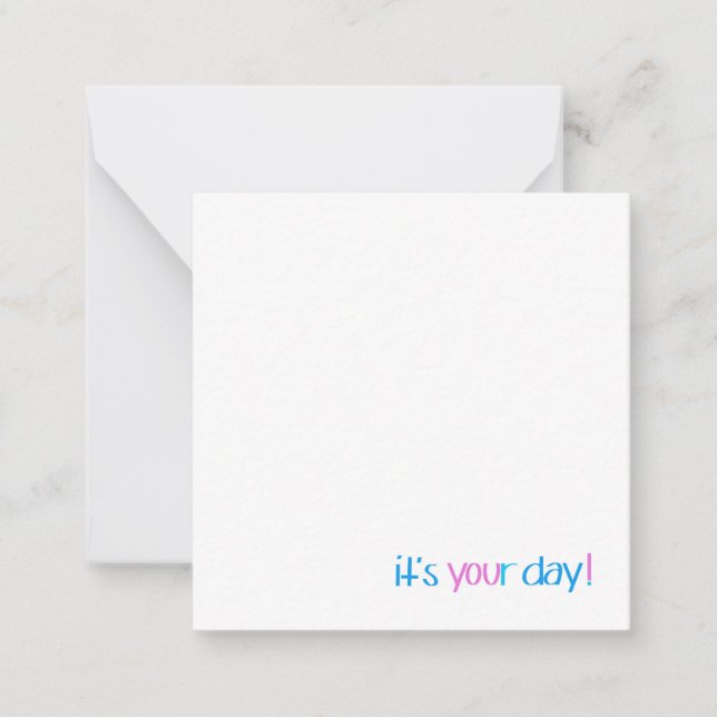 Cartão De Notas Birthday Notecard (Frente)