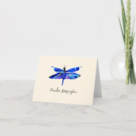 Cartão De Notas Blue Dragonfly - Material para uso pessoal