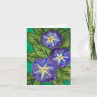 Cartão De Notas "Blue Flowers" Greeting Card