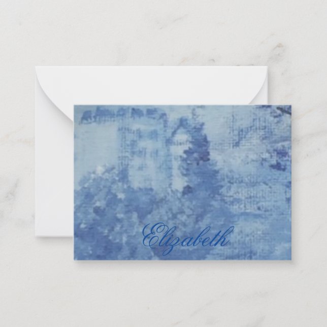 Cartão De Notas Blue Willow Chinoiserie Ginger Jars (Frente)