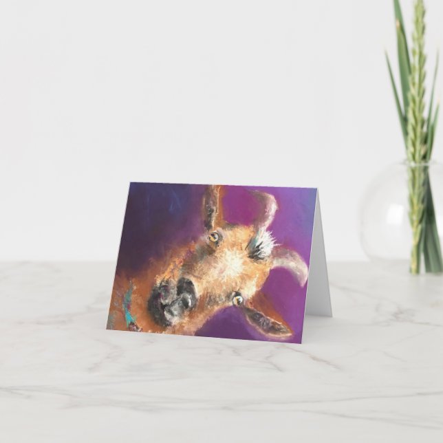 Cartão De Notas Bode Exótico tem Olhos para você, Garoto! (Frente)