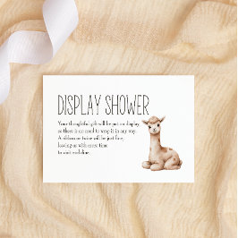 Cartão De Notas Boho Woodland Animal Baby Display Chá