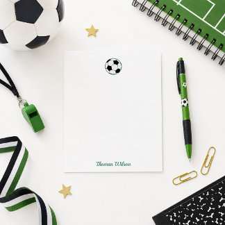 Cartão De Notas Bola de Futebol Personalizada