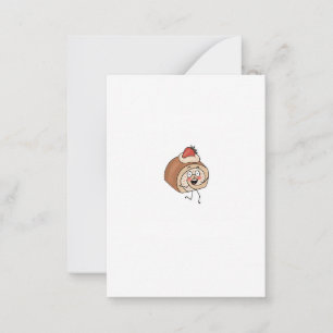 Cartão De Notas Bolo temático, design de bolo