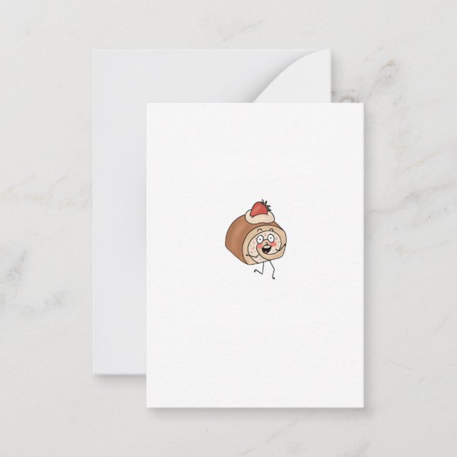 Cartão De Notas Bolo temático, design de bolo (Frente)