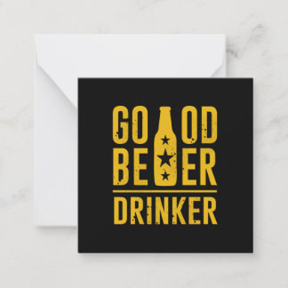 Cartão De Notas Bom Bebedor de Cerveja