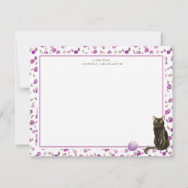 Cartão De Notas Bombaim Black Cat Stationery
