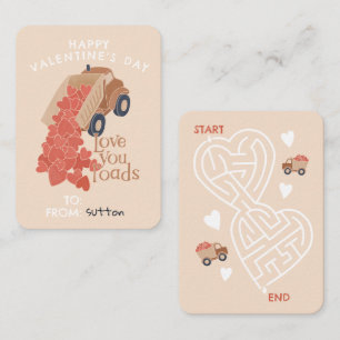 Cartão De Notas Bombeiros e Namorados de sala de aula de corações