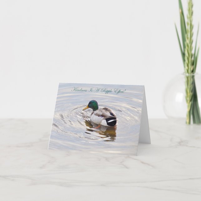 Cartão De Notas Bondade É Um Efeito Ripple! (Frente)