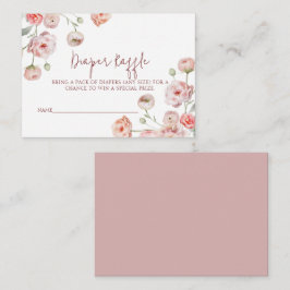 Cartão De Notas Bonita Fralda de Pastel Raffle para Bebê