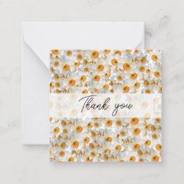 Cartão De Notas Bonito Daffodil Obrigado