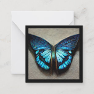 Cartão De Notas Borboleta morfo azul