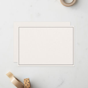 Cartão De Notas Borda Plana Minimalista