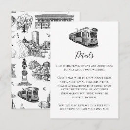 Cartão De Notas Boston Toile (Ed. Aniversário) Preto/Branco