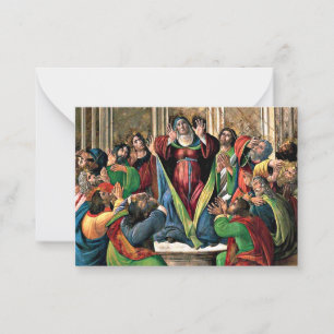Cartão De Notas Botticelli - A Descendência do Espírito Santo
