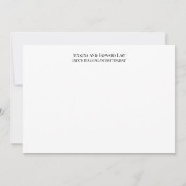 Cartão De Notas Branco preto profissional