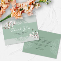 BUDGET Sage Green Chinoiserie Casamento Obrigado