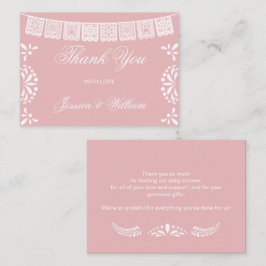 Cartão De Notas Budget thank you Mexican Cielito Lindo Baby Shower
