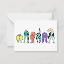 Cartão De Notas Bumbuns Coloridos