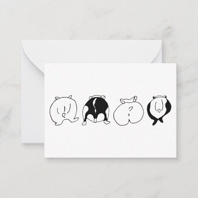 Cartão De Notas Bumbuns de hamster (Frente)