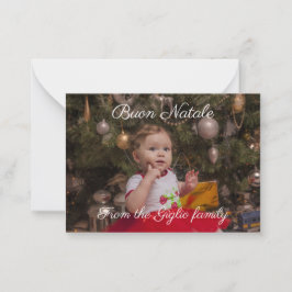 Cartão De Notas Buon natale