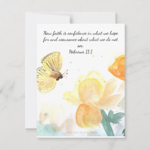 Cartão De Notas Butterfly Faith