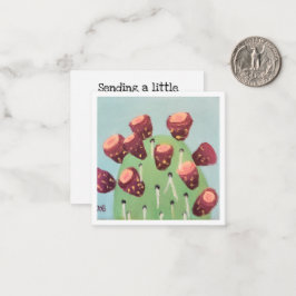 Cartão De Notas Cacto do Deserto Prickly Pear