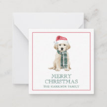 Caixa de Presente de Natal Fofo com Cachorros