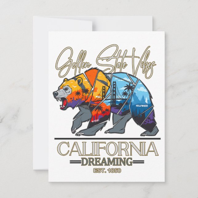 CARTÃO DE NOTAS CALIFÓRNIA DREAMING (Frente)