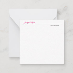 Cartão De Notas Caligrafia elegante minimalista profissional