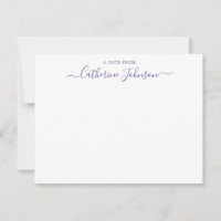 Caligrafia Girly Script Uma Nota Do Violeta Roxo