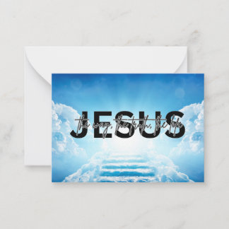 Cartão De Notas Caminho de Jesus, verdade, vida João 14:6 Escada d