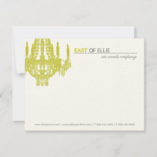 Cartão De Notas Candelabro contemporâneo Notecards