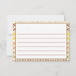 Cartão De Notas Cápsula Horária Boho Rainbow Woodland Animal Anive