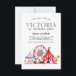Cartão De Notas Carnaval de Orçamento Festa de Circo Festa Kid Ani<br><div class="desc">Orçamento Moderno Festival de Carnaval de Circo Mostra Convite de Aniversário para Crianças</div>