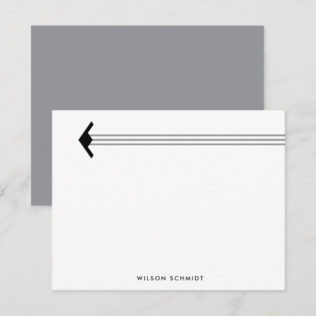 Cartão De Notas Carta B-21 para bombardeiros e greve (Frente/Verso)