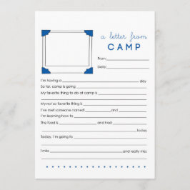 Cartão De Notas Carta do artigo do acampamento