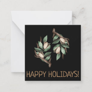 Cartão De Notas Cartão-postal com ramificação verde