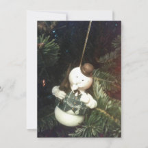 Cartão-postal de Natal Burl Ives Snowman