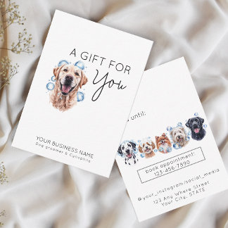 Cartão De Notas Cartão-presente de remoção de animais de companhia