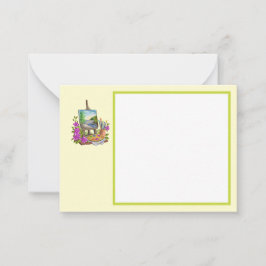 Cartão De Notas Carte avec motif chevalet du peintre.