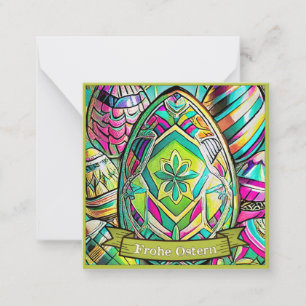 Cartão De Notas Cartoon Osteriterbiger mit Ostereier 13553