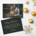 Cartão De Notas casamento com fotos mr&mrs de natal merecido em ou<br><div class="desc">nota de casamento da mr&mrs. foto do cartaz com dois lados,  no verso da mensagem de feriado</div>