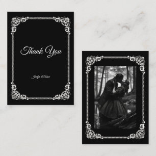 Cartão De Notas Casamento Dark Gothic Halloween