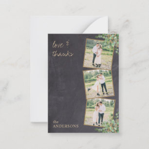 Cartão De Notas Casamento de Foto Eucalyptus Rustic Orçamento Obr