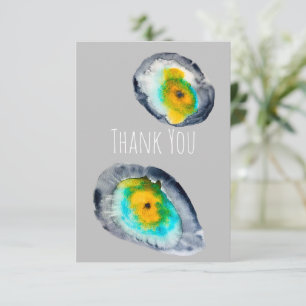 Cartão De Notas cascas de ostras abstrato de aquarelas