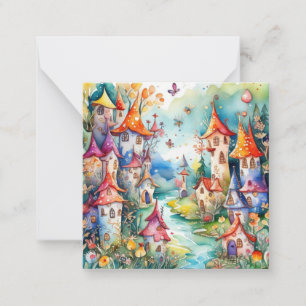 Cartão De Notas Castelo mágico da Terra Fairyland