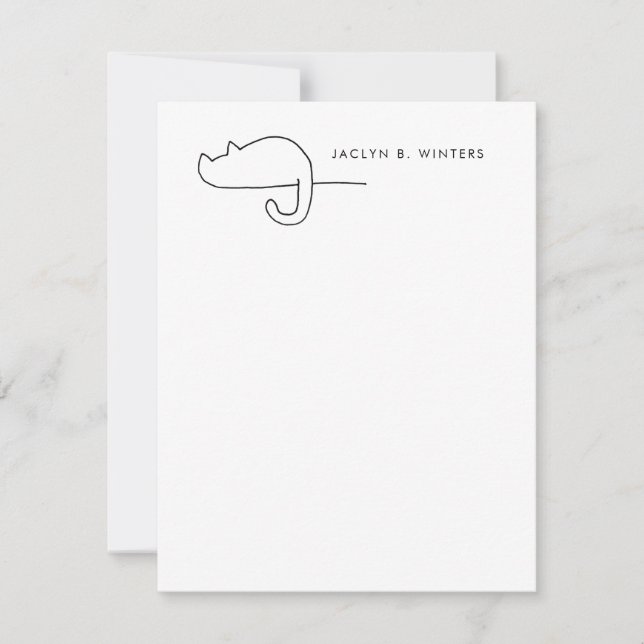 Cartão De Notas Cat Loaf | Passe de Cat Personalizado (Frente)