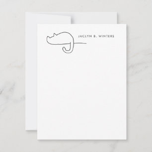 Cartão De Notas Cat Loaf Passe de Cat Personalizado