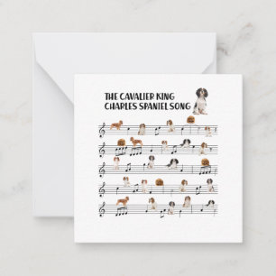 Cartão De Notas Cavalier King Charles Spaniel